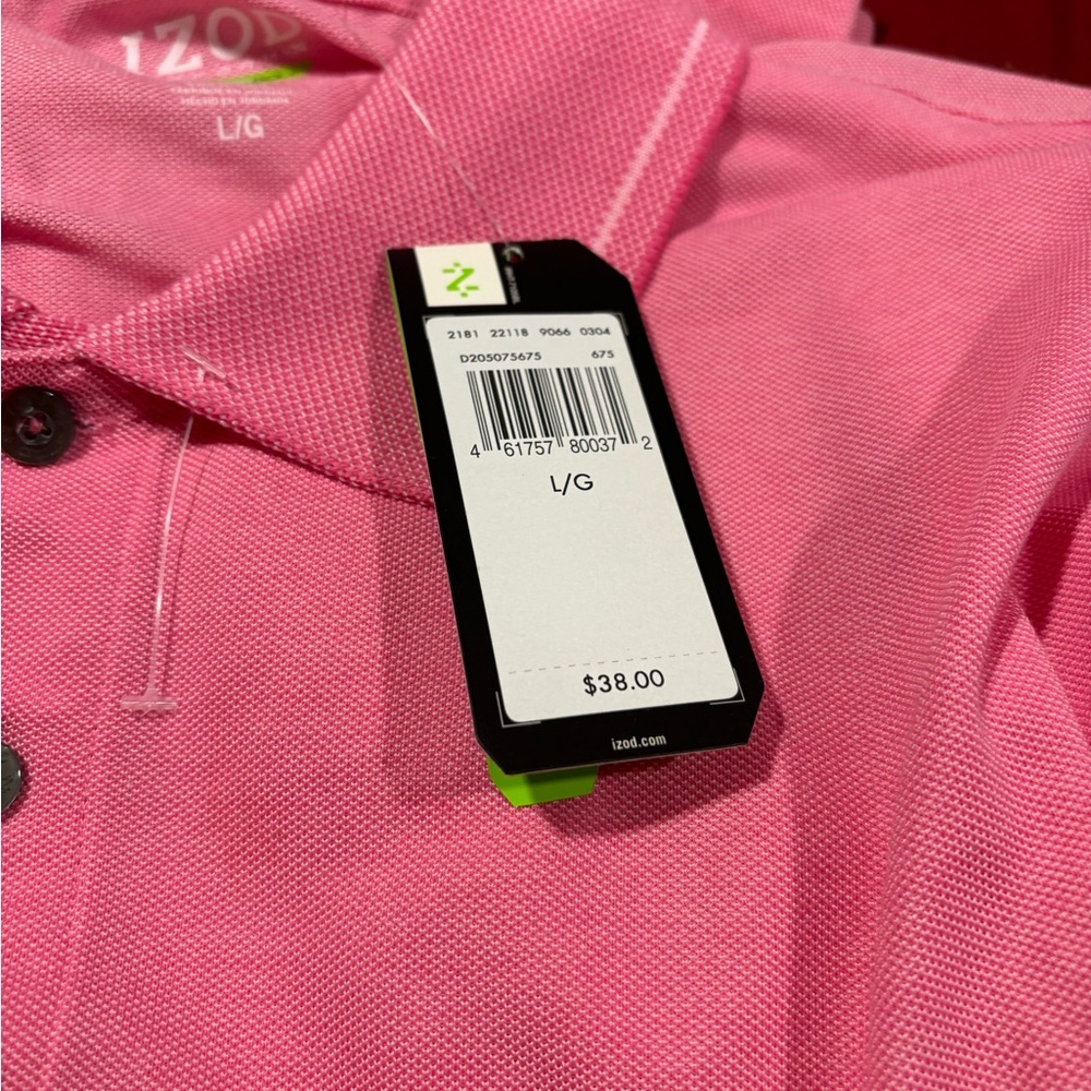 💞NWT💞 Men’s Izod Performance Golf Polo Shirt Size Large L - Picture 5 of 5